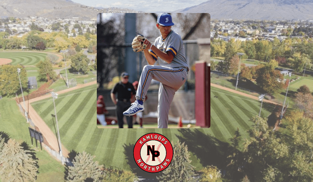 NorthPaws Sign Pitcher as Third Player from SJSU